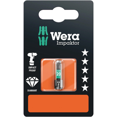 Wera 867/1 IMP DC TORX 20 x 25 mm SB TORX-Bit, Impaktor 05073924001