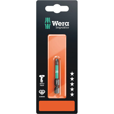 Wera 867/4 IMP DC TORX 25 x 50 mm SB TORX-Bit, Impaktor 05073965001