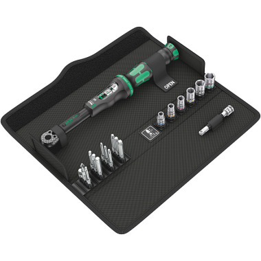 Wera Click-Torque A 6 Set 1 Click-Torque in textiler Box mit Bits + Nüssen 05130110001