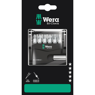 Wera Bit-Check 12 Metal 1 SB Bit-Sortiment 05136393001