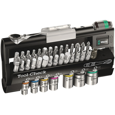 Wera Tool-Check Automotive 1 Bits-Sortiment mit Ratsche + Nüssen 05200995001