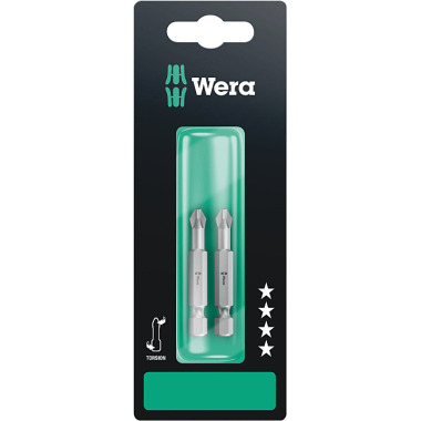 Wera 851/4 TZ PH 2 x 50 mm SB Phillips-Recess-Bit, Torsionsform 05134381001