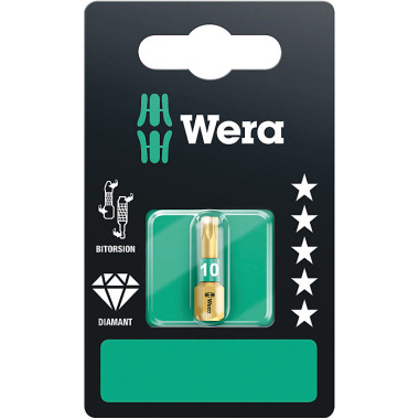 Wera 867/1 BDC TORX 10 x 25 mm SB TORX-Bit, BiTorsion 05134374001