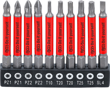 BGS Antirutsch-Bit-Satz | magnetisch | 70 mm | 10-tlg. 4831