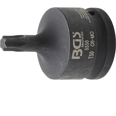 BGS Kraft-Bit-Einsatz | Antrieb Innenvierkant 20 mm (3/4?) | T-Profil (für Torx) T50 5550