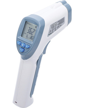 BGS Stirn-Fieber-Thermometer | kontaktlos, Infrarot | für Personen + Objekt-Messung | 0 - 100° 6007