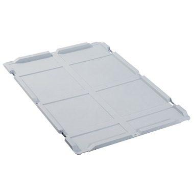 Allit ProfiPlus EuroBox Lid S 600, Scharnierdeckel, grau 456796