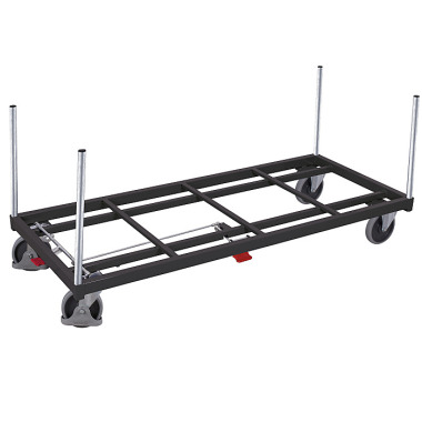 VARIOfit Rungenwagen Außenmaße: 1.380 x 880 x 930 mm (B/T/H) sw-1310/AG