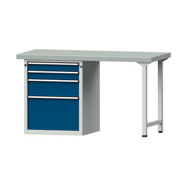 ANKE Kombiwerkbank Platte mit verzinktem Blechbelag (ZBP) 1500 x 700 x 850 mm 9.990.230.351