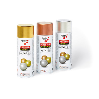 Schuller Eh klar Prisma Effect Metallic Pro gold Acryllack mit Metallpigmenten, gold, 400ml 91043