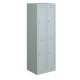 BISLEY Primary Lockers, 4 Abteile, je 1 Fach, Farbe lichtgrau PL3050D2645