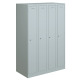 BISLEY Primary Lockers, 3 Abteile, je 2 Fächer, Farbe lichtgrau PL3050Q1645