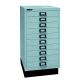 BISLEY MultiDrawer™, 29er Serie mit Sockel, DIN A3, 10 Schubladen, Farbe lichtgrau L29A310S645