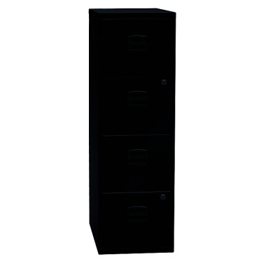 BISLEY Hängeregistraturschrank PFA, 4 HR-Schubladen, Farbe schwarz PFA4F633