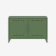 BISLEY Fern Cabby Sideboard, mit einem festen Fachboden, Kabeldurchlass in der Rückwand und einem Klett-Kabelhalter,  H 725 x B 1140 x T 400 mm, Farbe olivgrün (623) FERCAB623