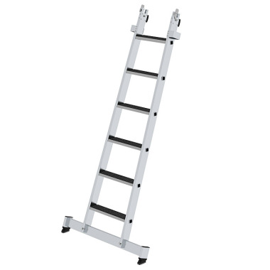 MUNK Stufen-Glasreinigerleiter Unterteil nivello-Traverse & clip-step R13 6 Stufen 12011