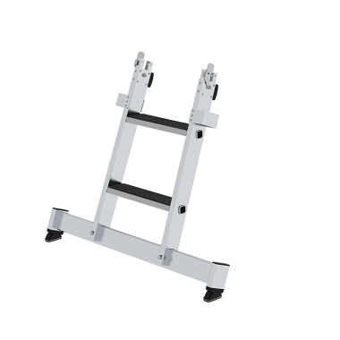 MUNK Stufen-Glasreinigerleiter Unterteil nivello-Traverse & clip-step R13 2 Stufen 12014