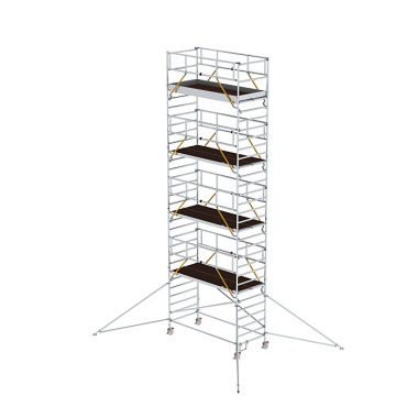 MUNK Rollgerüst SG 1,35 x 3,0 m mit Ausleger & Doppel-Plattform Plattformhöhe 8,39 m 169839