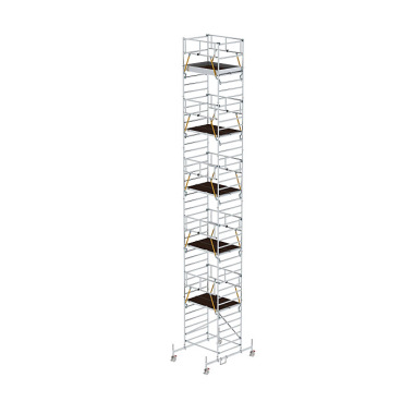 MUNK Rollgerüst SG 1,35 x 1,80 m mit Fahrbalken & Doppel-Plattform Plattformhöhe 11,6 173137