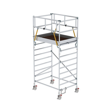 MUNK Rollgerüst SG 1,35 x 1,80 m mit Doppel-Plattform Plattformhöhe 3,07 m 173337