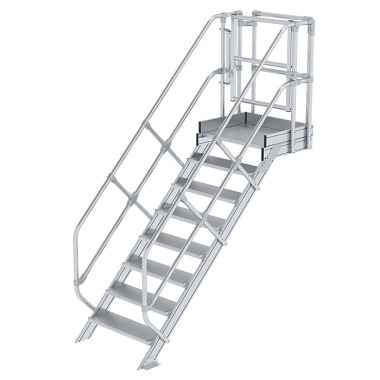 MUNK Treppen-Modul Aluminium geriffelt 8 Stufen 632308