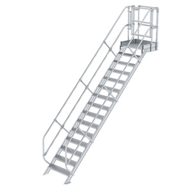 MUNK Treppen-Modul Aluminium geriffelt 15 Stufen 632315