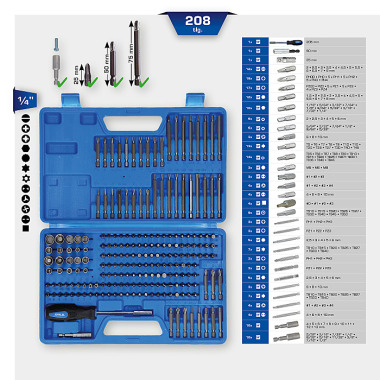 Brilliant  Bit-Satz, 208-tlg. BT053208