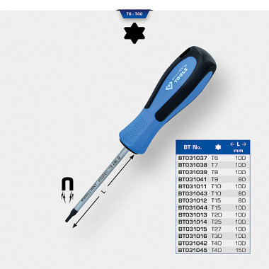 Brilliant  Schraubendreher TORX, T15 x 80 mm BT031012