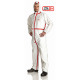 DS SafetyWear ProSafe® 2 Plus Overall, Kapuze, Typ 4, antistatisch, weiss, rot abgeklebte Nähte PS2P-M