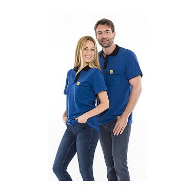 DS SafetyWear ESD-Poloshirt royalblau 210g/qm Größe L DSWL31930