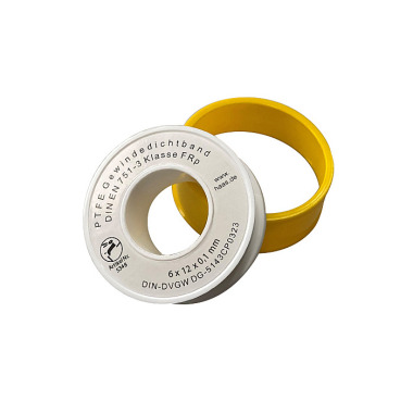 Otto Haas PTFE-Gewindedichtband, weiss, DIN-DVGW "FRp", 6mm x 0,1mm x 12 MeterDIN EN 751-3, für Feingewinde 5348