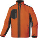 DELTA PLUS PARKA AREN ORANGE/GRAU L - PARKA AUS MECHANISCH DEHNBAREM POLYESTER - WASSERDICHT UND ATMUNGSAKTIV ARENOGGT