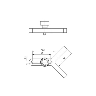 Mahr 844 KMp Prismatischer Anschlag, für Messstativ 844 KM 4473426