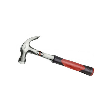 PICARD Ganzstahl-Klauenhammer, mit 2-Komponenten-Griff rot/schwarz, 16 oz. 0059100-16