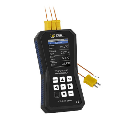 PCE 4-Kanal Temperaturdatenlogger für Thermoelemente PCE-T 420