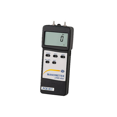 PCE Manometer ±7000 mbar | Genauigkeit ±2 % | Wiederholbarkeit ±1 % | Messfolge 0,8 s| RS-232 PCE-917