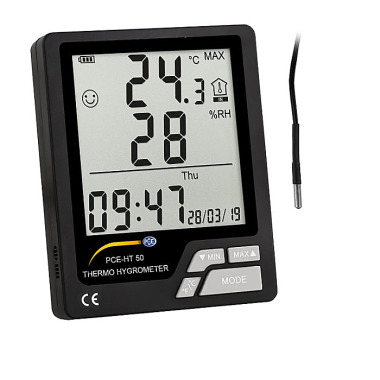 PCE  PCE-HT 50 Hygrometer zzgl. externer Temperaturfühler -50...100 °C | Luft -20 ... 60 °C | 20 ... 99 % r.F