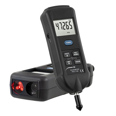 PCE  PCE-T 240 Handtachometer |Temperatur -50,0 - 1300°C |Drehzahlmessung kontaktierend & optisch |Stroboskop