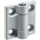 HALDER Normalien Scharnier mit einstellbarem Reibungswiderstand 60 silber 25160.0410