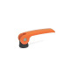 Ganter Exzenterspanner mit Edelstahl-Innengewinde, Hebel Zink-Druckguss GN 927.4-101-M10-B-O