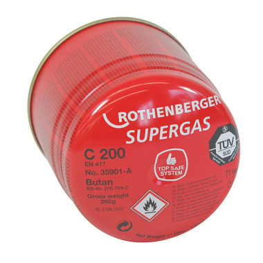 Rothenberger Supergas C 200 TSS mit Sicherheitssystem, Sprachversion A 035901-A