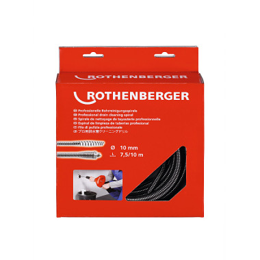 Rothenberger Spirale 10mm x 7,5m mit Keulenkopf und Seele 72424