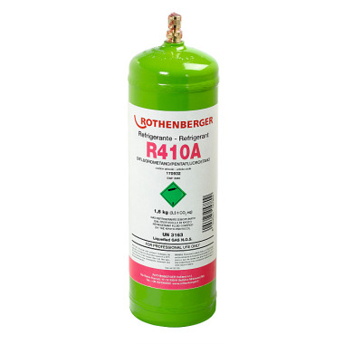 Rothenberger Kältemittel R410A, 2l, 40bar-Stahlflasche 170932