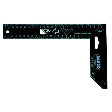 BAHCO Präzisionswinkel, 400 mm, brüniert, Rostschutzbehandelt 9045-B-400