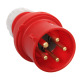 as - Schwabe 60460 CEE-Phasenwenderstecker 400V/16A, rot, Schraubanschlüsse