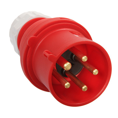 as - Schwabe 60461 CEE-Phasenwenderstecker 400V/32A, rot, Schraubanschlüsse