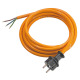 as - Schwabe 70909 Pur-Baustellen-Anschlussleitung , orange, 3 m H07BQ-F 3G1,5