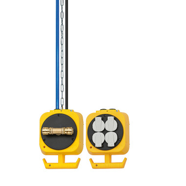 Brennenstuhl Pendel Stromverteiler / Hängeverteiler mit 4 Schutzkontakt-Steckdosen (Made in Germany) 1151160100