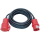 Brennenstuhl CEE Verlängerungskabel IP44 (25m Kabel, H07RN-F 5G2,5, 5-polig mit CEE Stecker und Kupplung, für den Außenbereich IP44, Made in Germany) schwarz 1167720