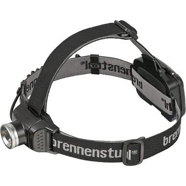 Brennenstuhl LED Kopflampe LuxPremium / Stirnlampe LED mit Front und Rücklicht, ideal zum Joggen (IP44, mit CREE-LED, inkl. Batterien) schwarz 1178780